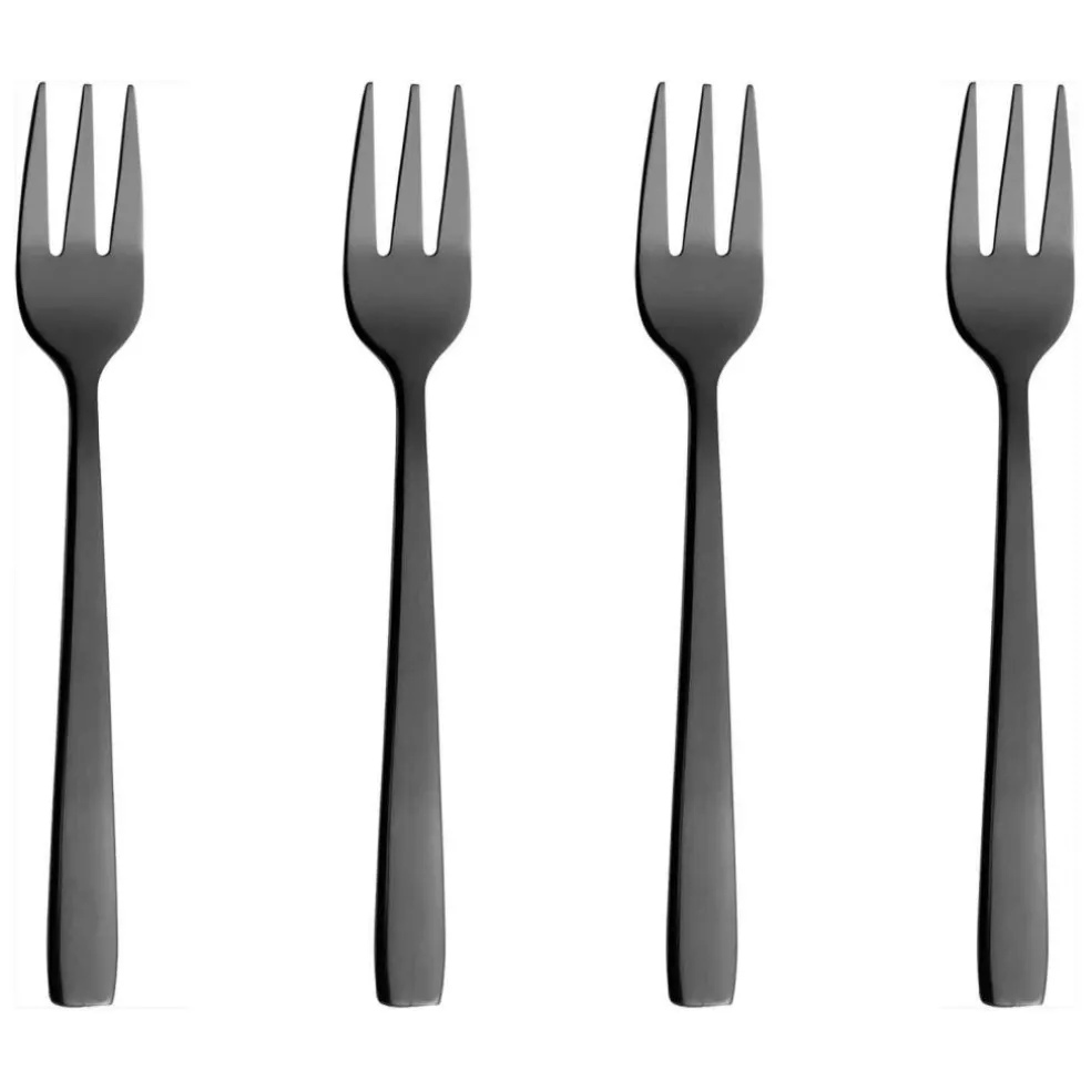 Raw Cake Fork 4 Pcs, Gold