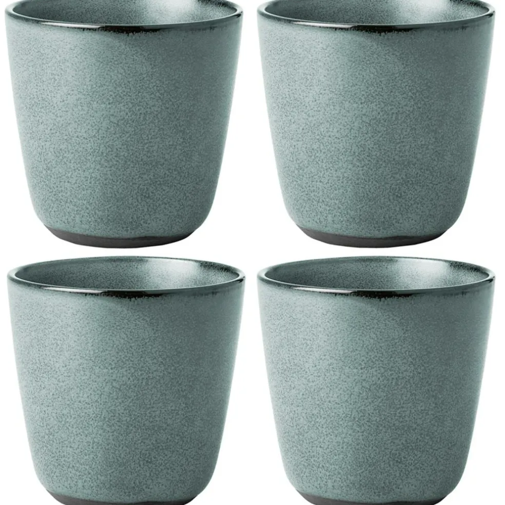Raw Mug 30 cl 4-pack, Northern Green