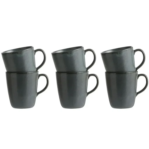 Raw Mugs with handle 35 cl 6-pack, Northern Green