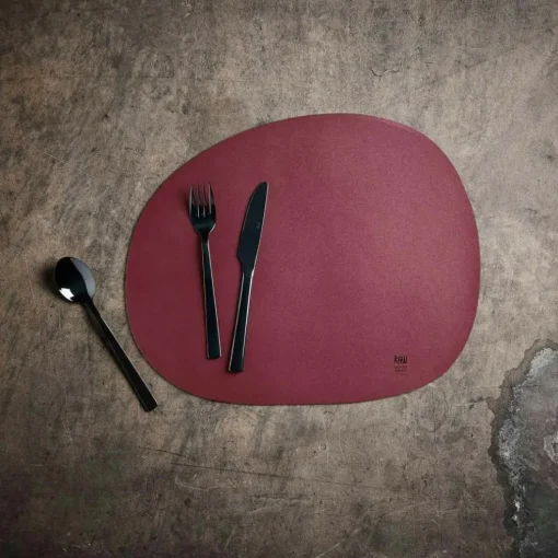 Raw Organic Placemat 33,5x41 cm, Red