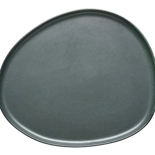 Raw Organic Plate 25x29 cm, Titanium Black