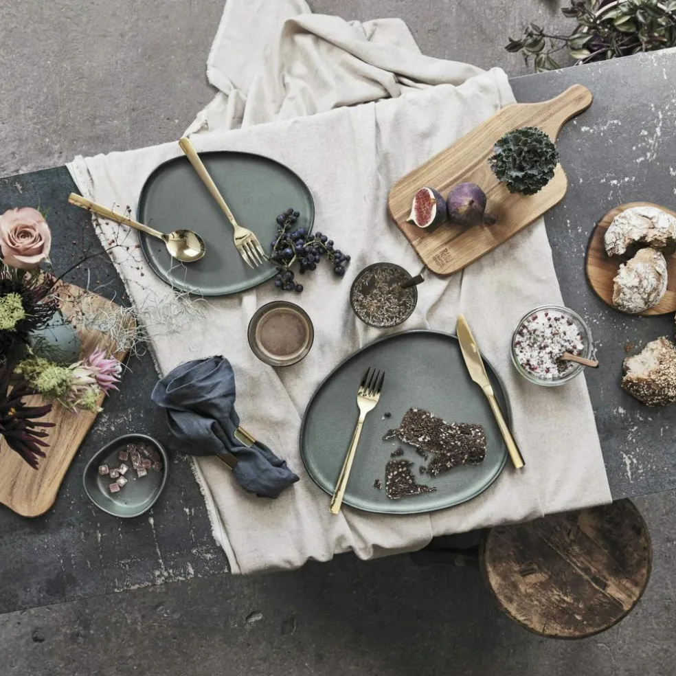 Raw Organic Plate 25x29 cm, Titanium Black