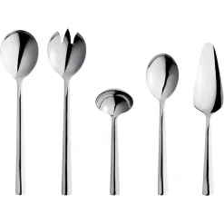 Raw Server 5 Pieces, Silver