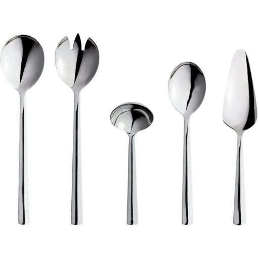 Raw Server 5 Pieces, Silver