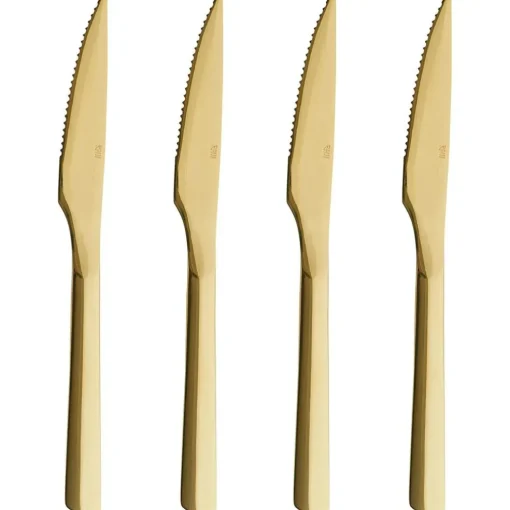 Raw Steak Knife 4-pack, Gold