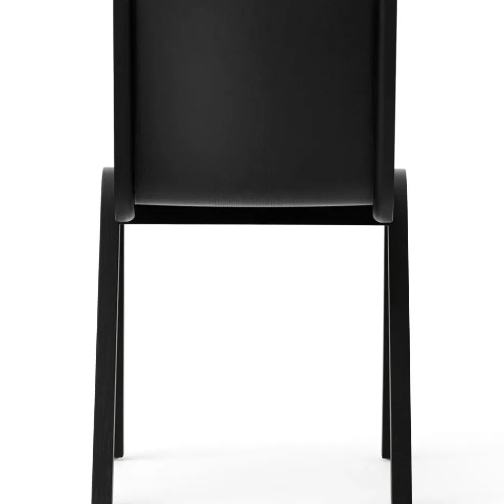 Ready Chair, Upholstered Front, Black Oak / Leather Dakar 0842