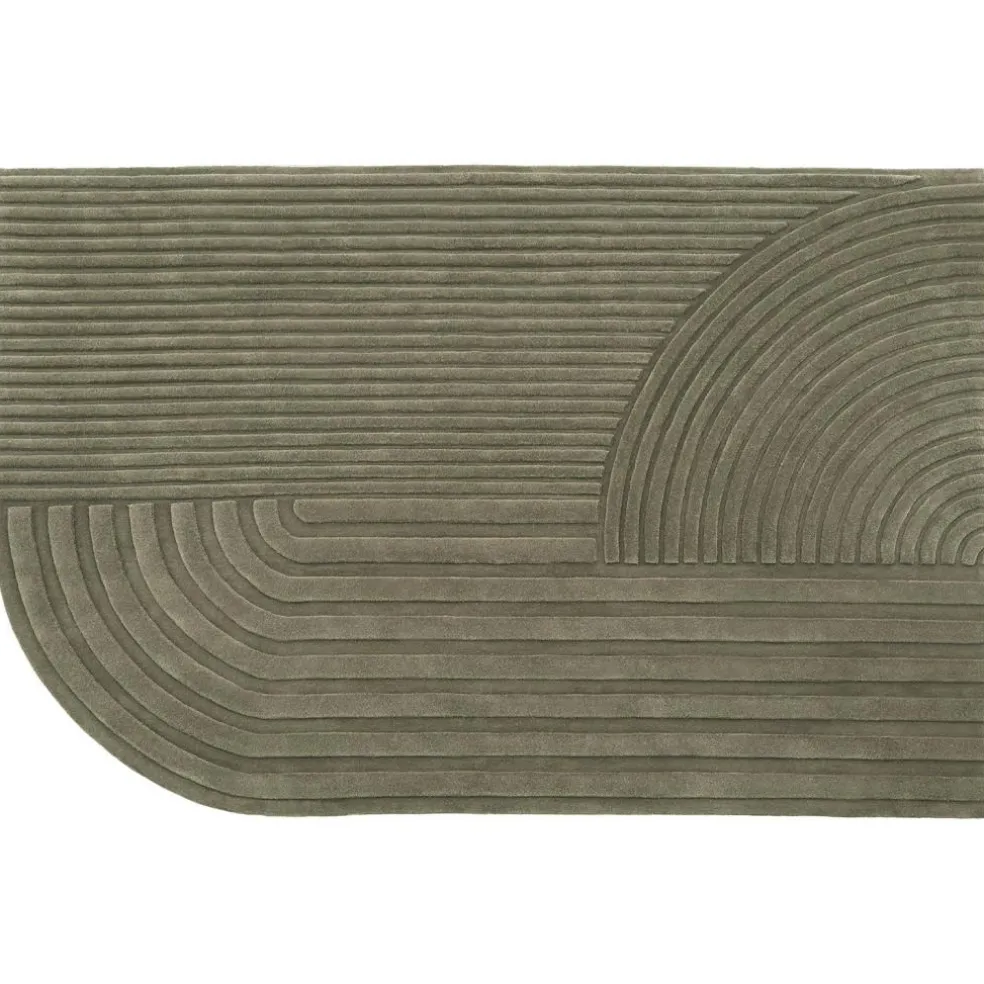 Relevo Wool Rug Off-white, 170x240 cm