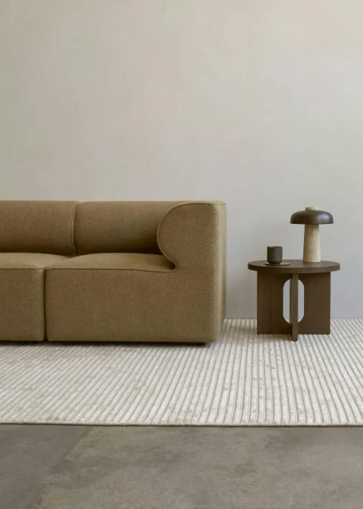 Reverse Table Lamp, Travertine / Bronzed Brass