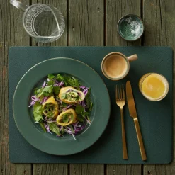 Reversible Table Mat 4-pack, Brown/Black