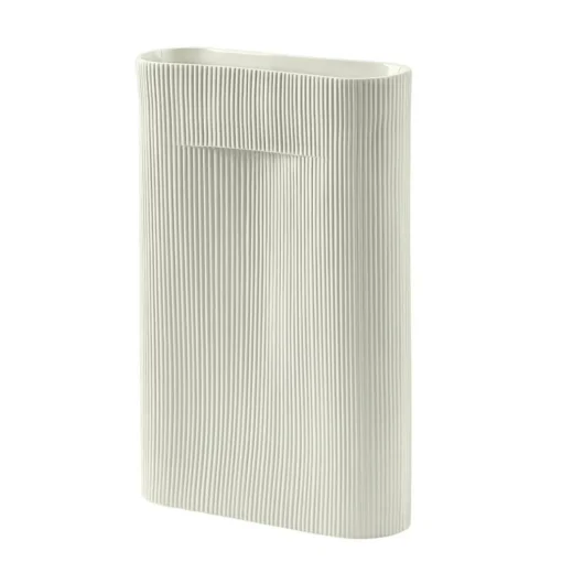Ridge Vase 48 cm, Beige
