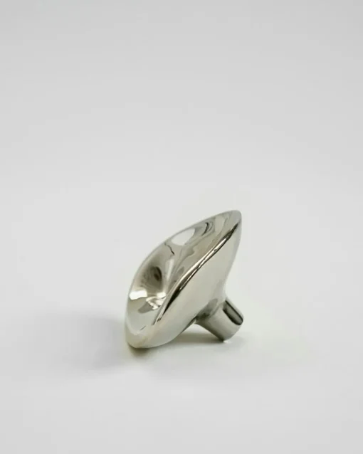 Ripple Knob Wall Hook 8 cm, Silver