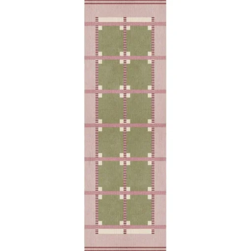 Röllakan Ruth Wool Rug 75x240 cm, Summer Sky