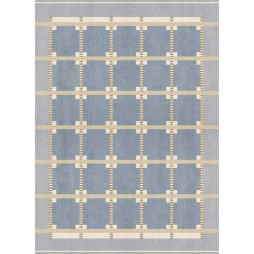 Röllakan Ruth Wool Rug 75x240 cm, Summer Sky