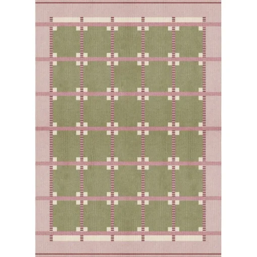 Röllakan Ruth Wool Rug 75x240 cm, Summer Sky