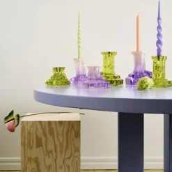 Rocky Baroque Candlestick 95 mm, Spicy Rose