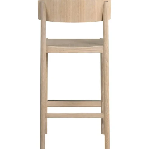 Rod Bar Stool 65 cm, Black Stained Ash