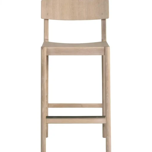 Rod Bar Stool 65 cm, Black Stained Ash