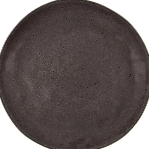 Rustic Dinner Plate Ø27,5 cm, Dark Grey Melange