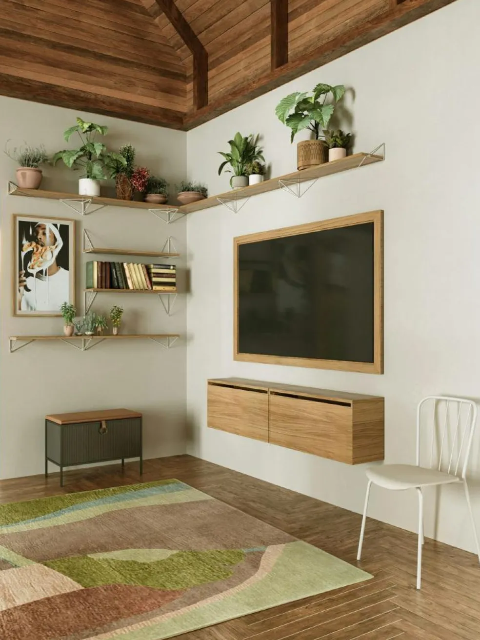 Same Dining Chair, White/White Oak