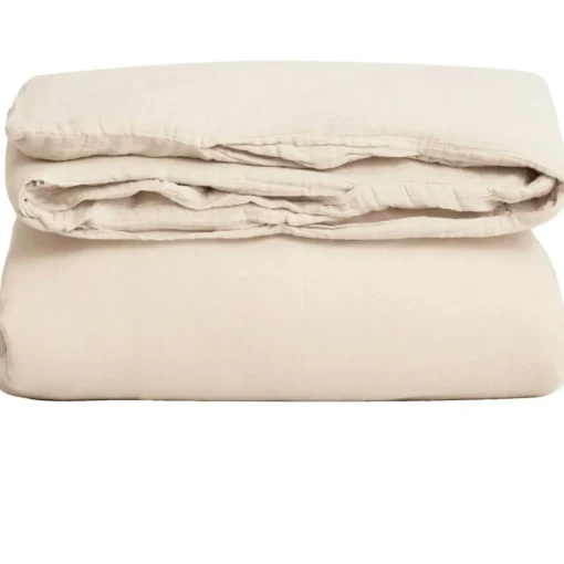 Sand Duvet Cover Double Muslin, 260x240 cm