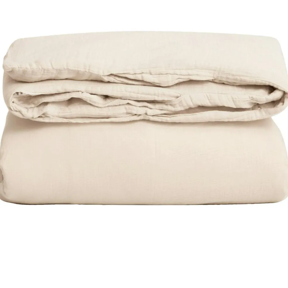 Sand Duvet Cover Double Muslin, 260x240 cm