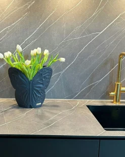 Secret Butterfly Vase Small, White