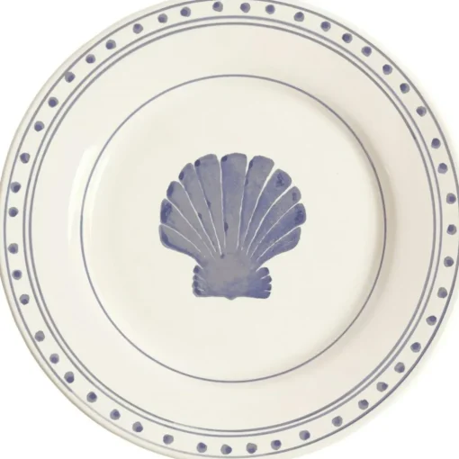 Shell Plate 28 cm, Blue