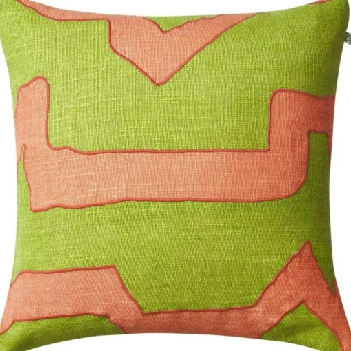 Sikkim Cushion Cover 50x50 cm, Apricot Orange / Khaki