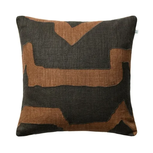 Sikkim Cushion Cover 50x50 cm, Apricot Orange / Khaki