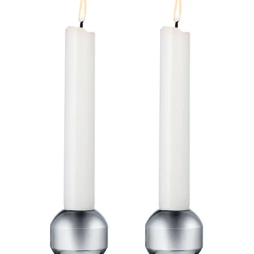 Silhouette 34 Candlesticks 2-pack, Chrome