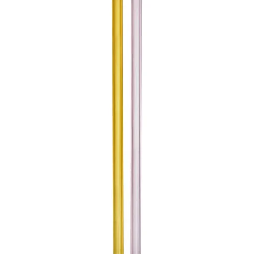 Sipsavor Straws 2-pack, Yellow/Pink
