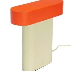 Sleek Table Lamp, Beige/Orange