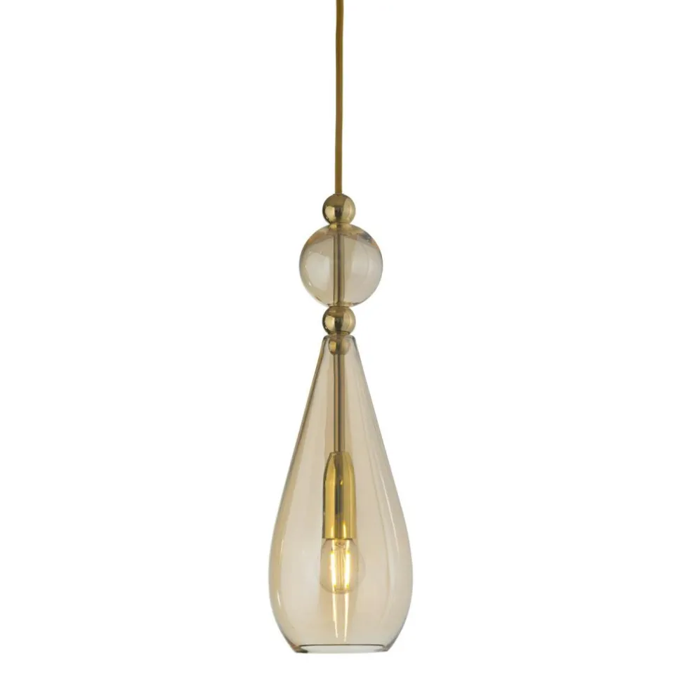 Smykke Pendant Ø12,5 cm, Crystal/Gold