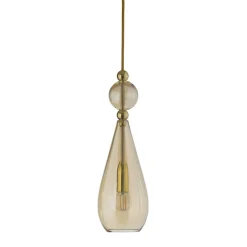 Smykke Pendant Ø12,5 cm, Crystal/Gold