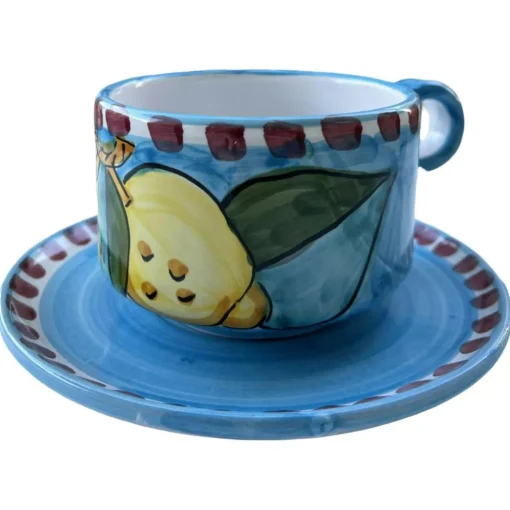 Sorrento Limone Teacup With Saucer