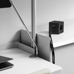 Square 1 Extension Cord With USB-C / Magnet 3 m, Stockholm Black