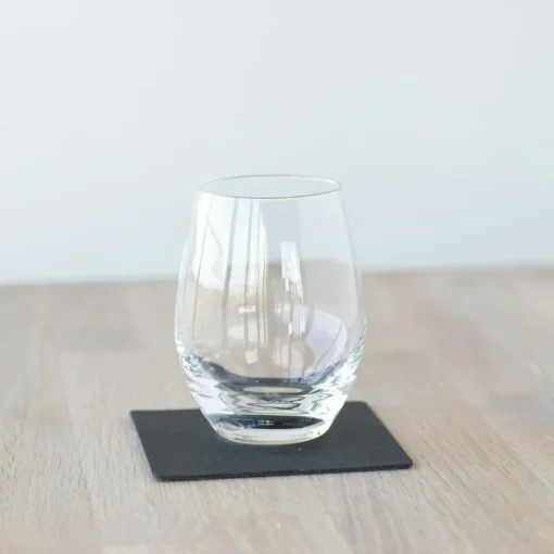 Square Coaster Core 10x10 cm, Flecked Anthracite