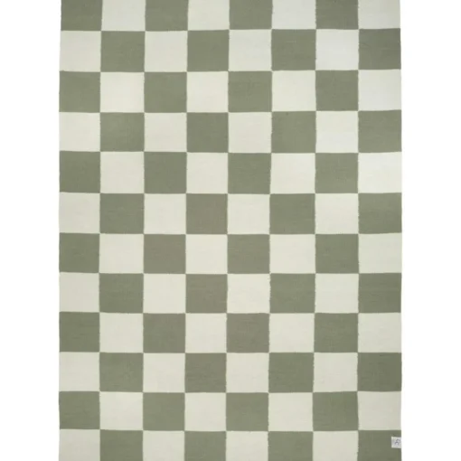 Square Rug 170x230 cm, White/Nature