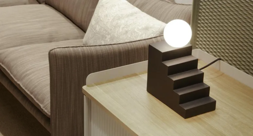 Stair Table Lamp, Mello Yellow