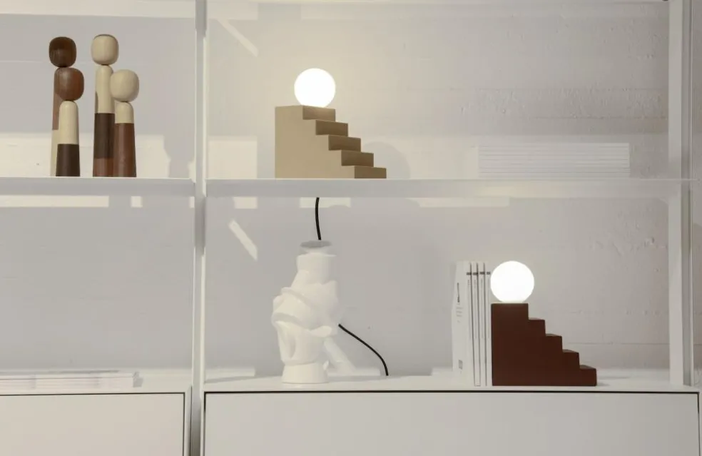 Stair Table Lamp, Mello Yellow