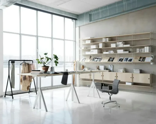 String Magazine Shelf 30x58 cm, Grey
