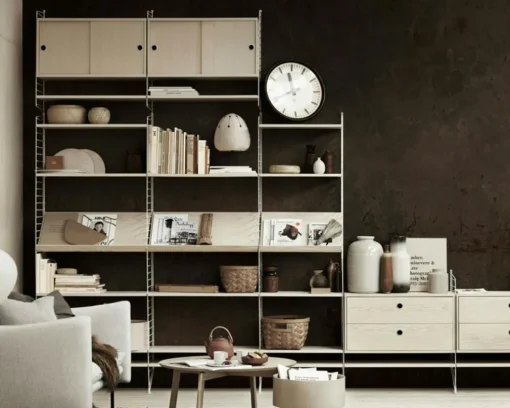 String Magazine Shelf 30x58 cm, Grey