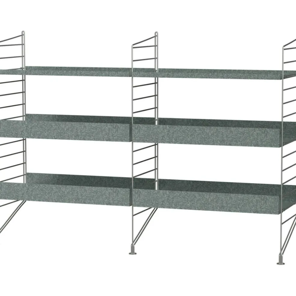 String Outdoor Shelf A, Galvanised Steel