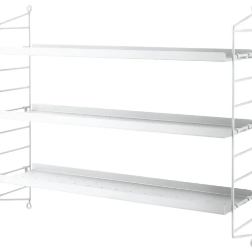 String Pocket Shelf Metal, Oxtorgsröd