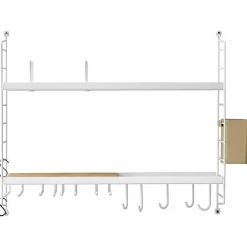 String Shelf Kitchen Complete, White