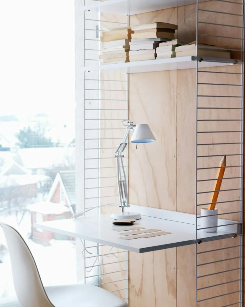 String Shelves 3-pack 58x20 cm, Black Ash