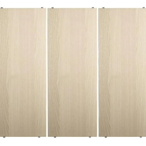 String Shelves 3-pack 58x20 cm, Black Ash