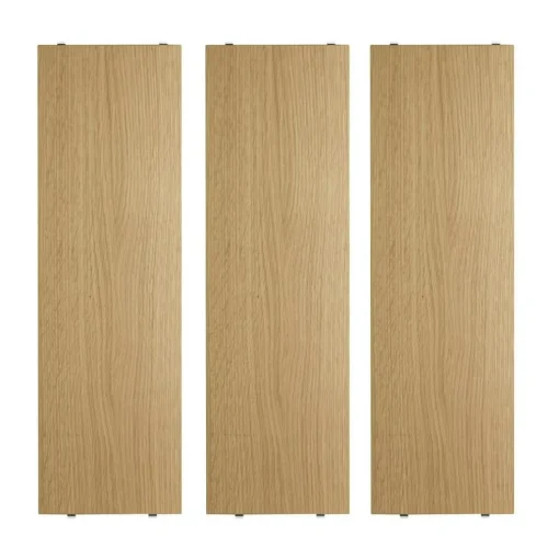 String Shelves 3-pack 58x20 cm, Black Ash