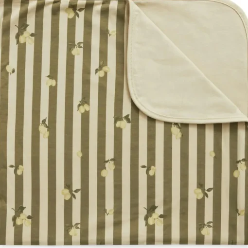 Stripe Prune Jersey Blanket