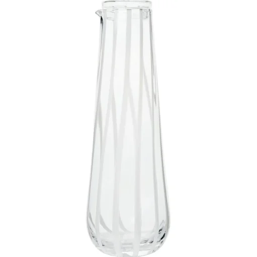 Striped Carafe With Lid, 80 cl